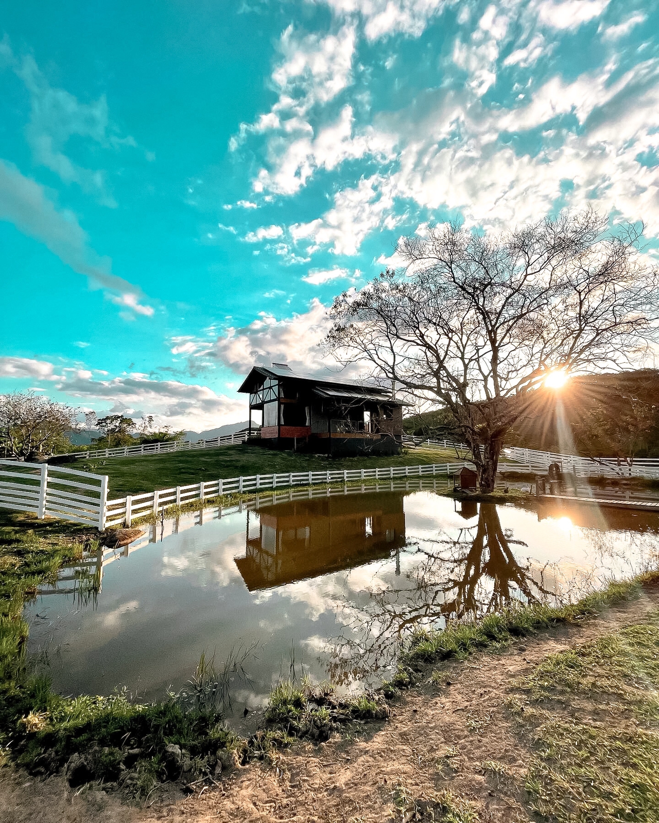 Cabana em meio a natureza